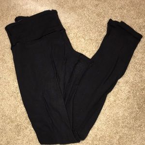 Lululemon leggings with patterns waistband